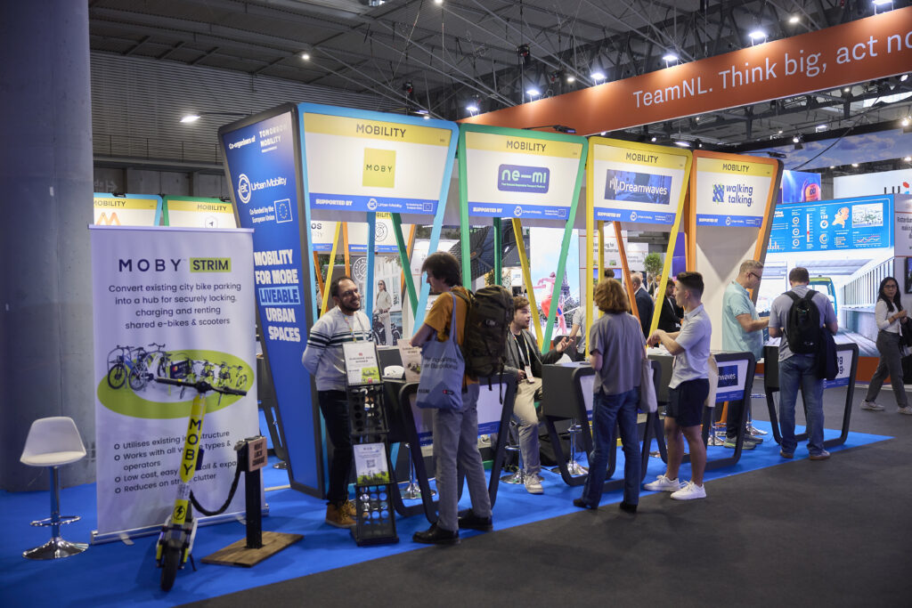 Mobility startups at Tomorrow.Mobility World Congress after receiving investment from EIT Urban Mobility.